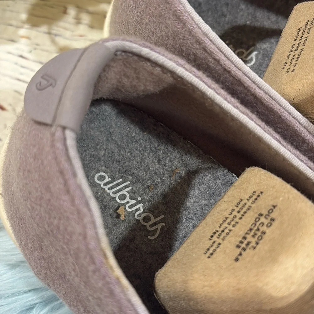 Allbirds Wool Loungers Hazy Mauve Slip On Sneakers - Picture 2 of 8